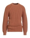 Circolo 1901 Man Sweater Camel Size L Merino Wool