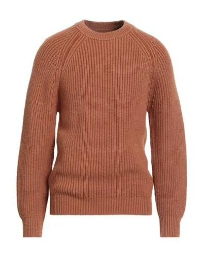 Circolo 1901 Man Sweater Camel Size L Merino Wool In Sand