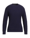 Circolo 1901 Man Sweater Dark Purple Size M Merino Wool In Black