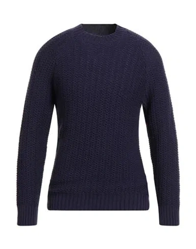 Circolo 1901 Man Sweater Dark Purple Size M Merino Wool In Black