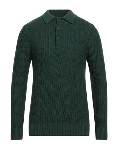 Circolo 1901 Man Sweater Emerald Green Size L Virgin Wool