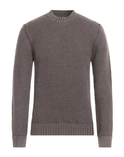 Circolo 1901 Man Sweater Lead Size Xl Virgin Wool In Gray