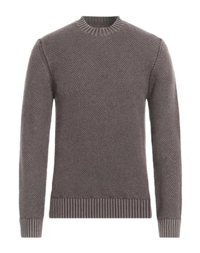 Circolo 1901 Man Sweater Lead Size Xl Virgin Wool In Grey