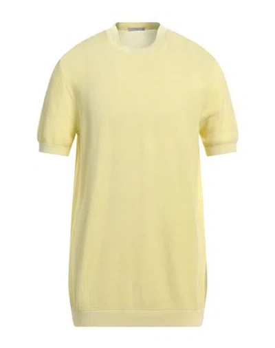 Circolo 1901 Man Sweater Light Yellow Size 3xl Cotton