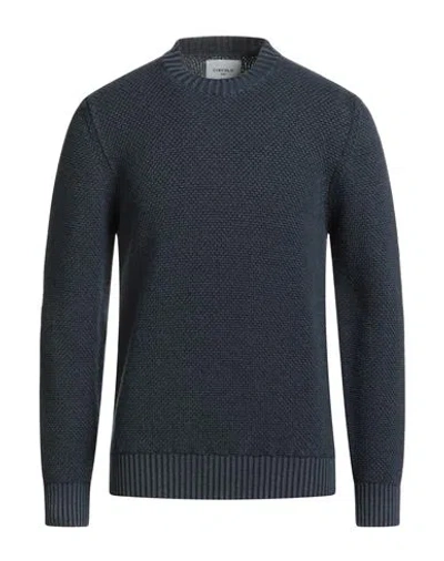 Circolo 1901 Man Sweater Navy Size L Virgin Wool
