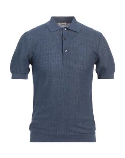 Circolo 1901 Man Sweater Navy Size S Linen, Cotton