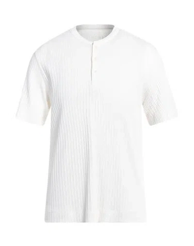 Circolo 1901 Man Sweater White Size L Cotton, Elastane