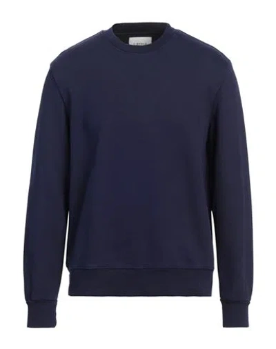 Circolo 1901 Man Sweatshirt Dark Purple Size L Cotton In To Blu Notte