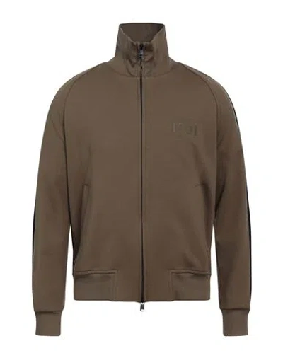 Circolo 1901 Man Sweatshirt Military Green Size S Cotton, Elastane