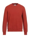 Circolo 1901 Man Sweatshirt Rust Size L Cotton