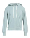 Circolo 1901 Man Sweatshirt Sky Blue Size M Cotton, Lycra