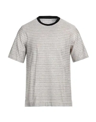 Circolo 1901 Man T-shirt Brown Size M Linen, Cotton