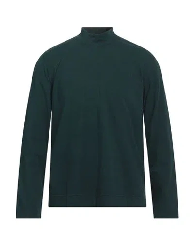 Circolo 1901 Man T-shirt Dark Green Size L Paper, Elastane