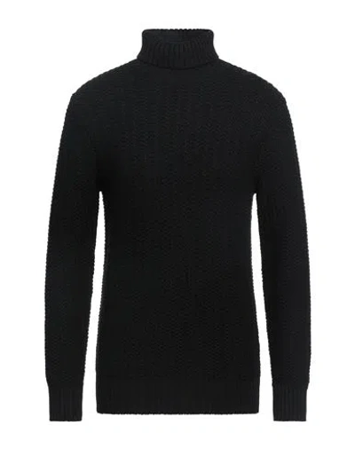 Circolo 1901 Man Turtleneck Black Size S Virgin Wool
