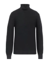 Circolo 1901 Man Turtleneck Black Size Xl Virgin Wool In Black