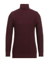 Circolo 1901 Man Turtleneck Burgundy Size S Virgin Wool In Red
