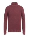 Circolo 1901 Man Turtleneck Burgundy Size Xl Virgin Wool In Red