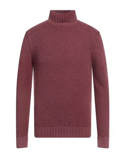 Circolo 1901 Man Turtleneck Burgundy Size Xl Virgin Wool In Red