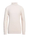 Circolo 1901 Man Turtleneck Cream Size S Virgin Wool In White