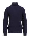 Circolo 1901 Man Turtleneck Dark Purple Size M Merino Wool