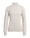 Circolo 1901 Man Turtleneck Light Grey Size Xl Virgin Wool In Multi