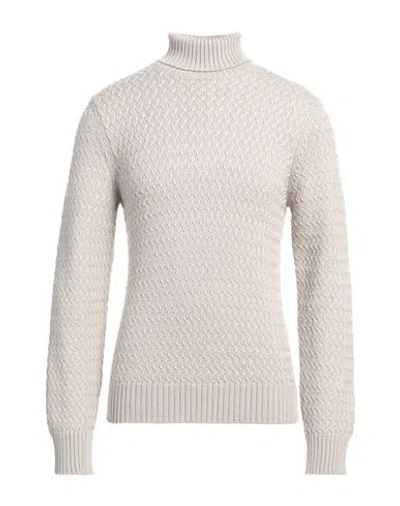 Circolo 1901 Man Turtleneck Light Grey Size Xl Virgin Wool In Multi