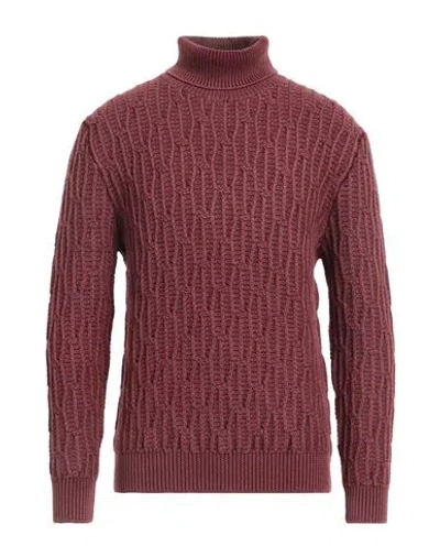 Circolo 1901 Man Turtleneck Mauve Size L Virgin Wool In Purple