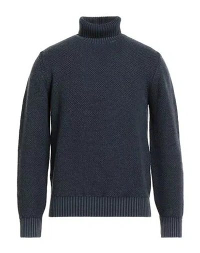 Circolo 1901 Man Turtleneck Navy Size L Virgin Wool In Blue