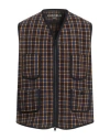 Circolo 1901 Man Vest Blue Size 40 Virgin Wool In Brown