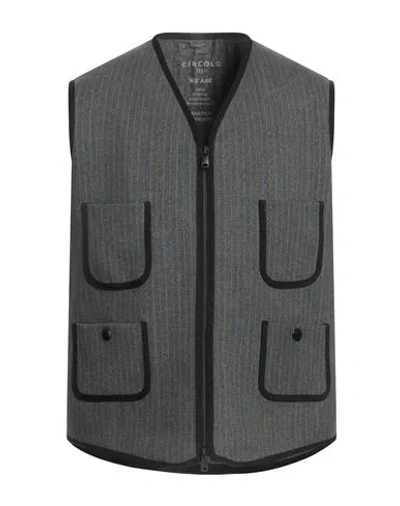 Circolo 1901 Man Vest Grey Size 40 Cotton, Elastane In Gray