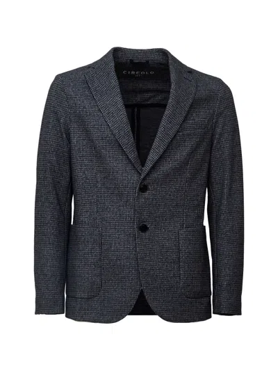 Circolo 1901 Micro-print Single-breasted Blazer In Multi