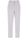 Circolo 1901 Cotton Stretch Pants Ironed Pleats In Purple