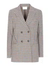 Circolo 1901 V-neck Jacket With Long Sleeves And Pockets In Pink