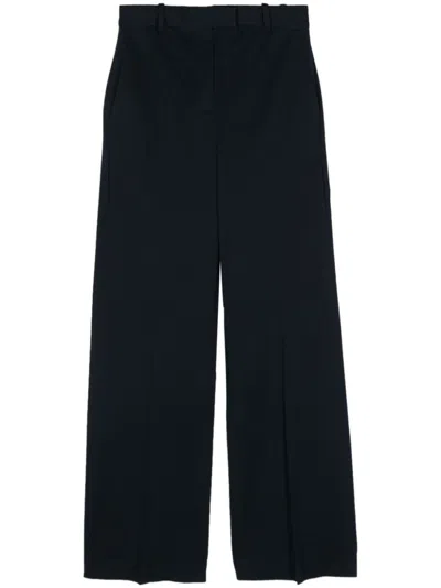 CIRCOLO 1901 WOMEN NAVY BLUE PIQUE TROUSERS, 30 LUXURY PANTS FOR WOMEN DARVEYS
