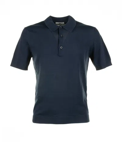 Circolo 1901 Navy Blue Short-sleeved Polo Shirt