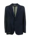 Circolo 1901 Navy Blue Single-breasted Linen And Cotton Jacket