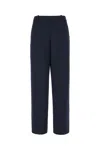 Circolo 1901 Embroidery Detail Stretch Cotton Wide-leg Trousers In 447