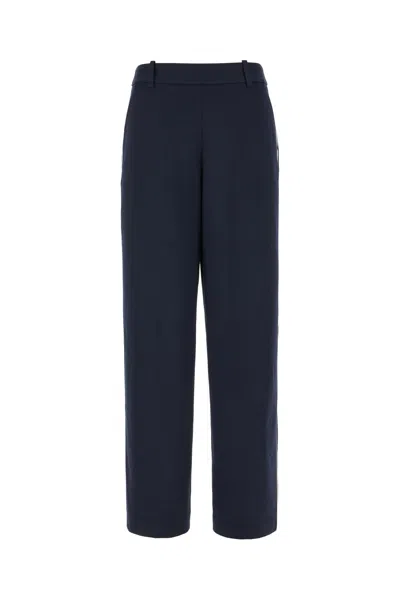 CIRCOLO 1901 NAVY BLUE STRETCH COTTON PANTS