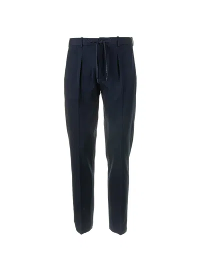 Circolo 1901 Navy Blue Trousers With Drawstring