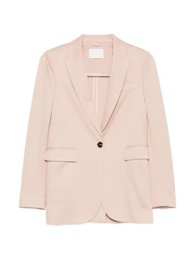 Circolo 1901 Notched Pocket Blazer In Neutral