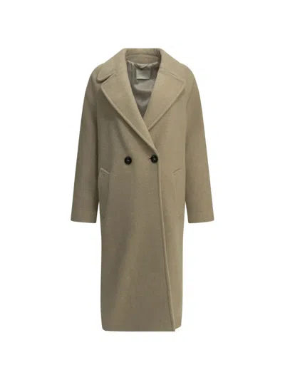 Circolo 1901 Cashmere-blend Single-breasted Coat In Neutral