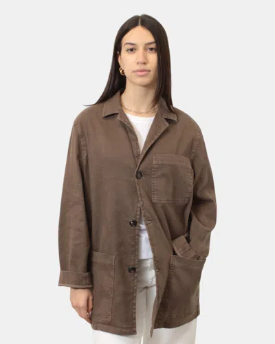 Circolo 1901 Overlaid  In Mixed Linen And Cotton - Black In Brown
