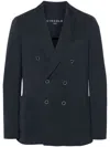 Circolo 1901 Oxford Double-breasted Jacket In Navy
