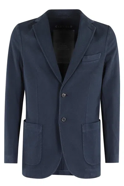Circolo 1901 Oxford Jacket In Blue
