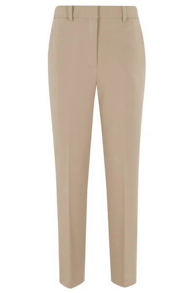 Circolo 1901 Pant Carrot Fleece In Brown