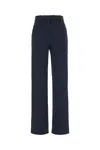 Circolo 1901 Navy Blue Stretch Cotton Pants In 447