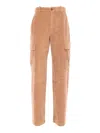 Circolo 1901 Corduroy Carpenter Pants In Brown