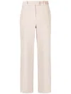 Circolo 1901 Straight-leg Cotton Trousers In Neutrals