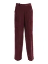 Circolo 1901 Corduroy Trousers In Red