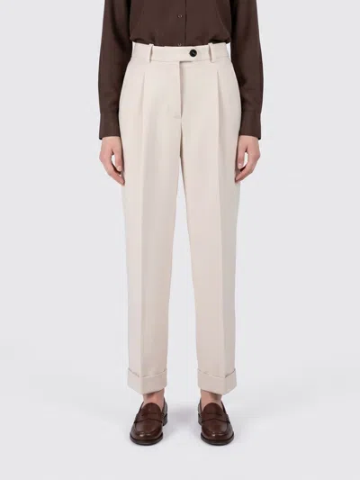 Circolo 1901 Pants Woman Color Ivory In White